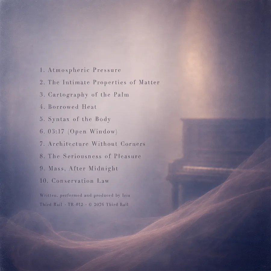Rear sleeve of The Intimate Properties of Matter