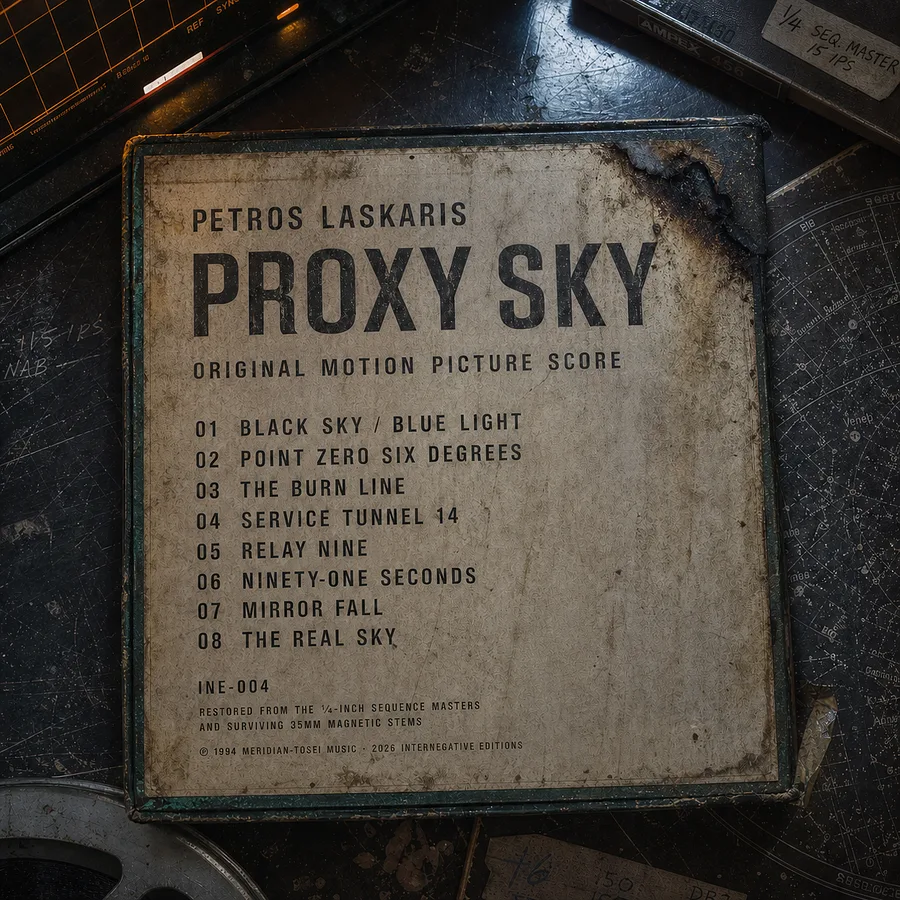 Rear sleeve of Proxy Sky (Original Motion Picture Score)