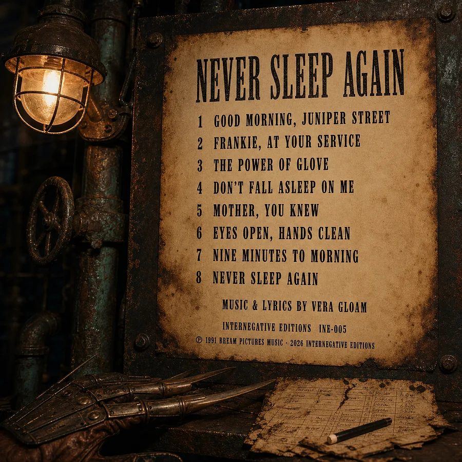 Rear sleeve of Never Sleep Again